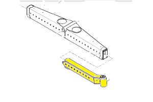 Venta repuesto PORTAMANGUETAS EJE POSTERIOR CSX CS